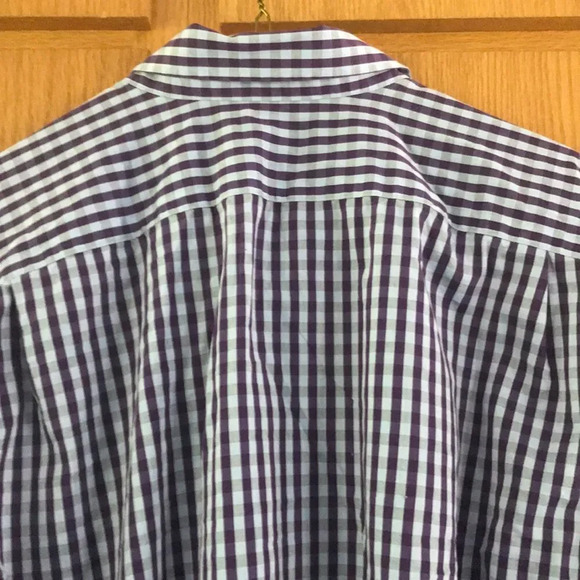 Gap blue/gray/purple check button shirt, XL - Picture 5 of 5